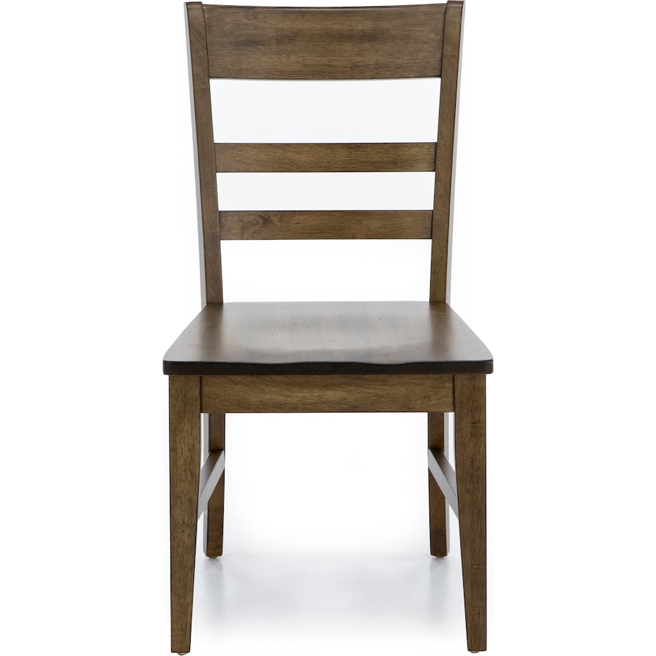 aama brown inch standard seat height side chair   