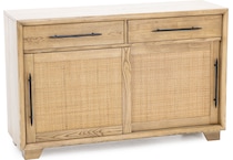 aama brown buffet server sideboard   