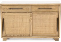 aama brown buffet server sideboard   