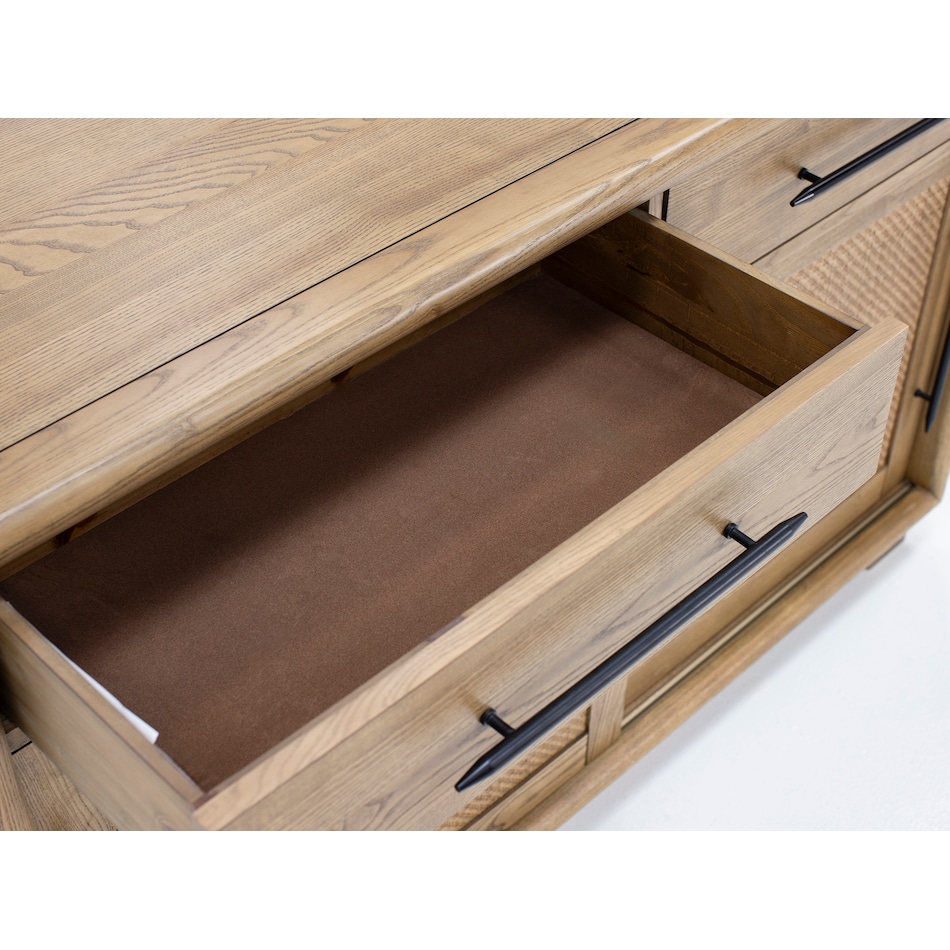 aama brown buffet server sideboard   