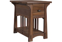 aama brown chairside table eld  