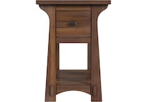 aama brown chairside table eld  