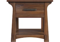 aama brown end table eld  