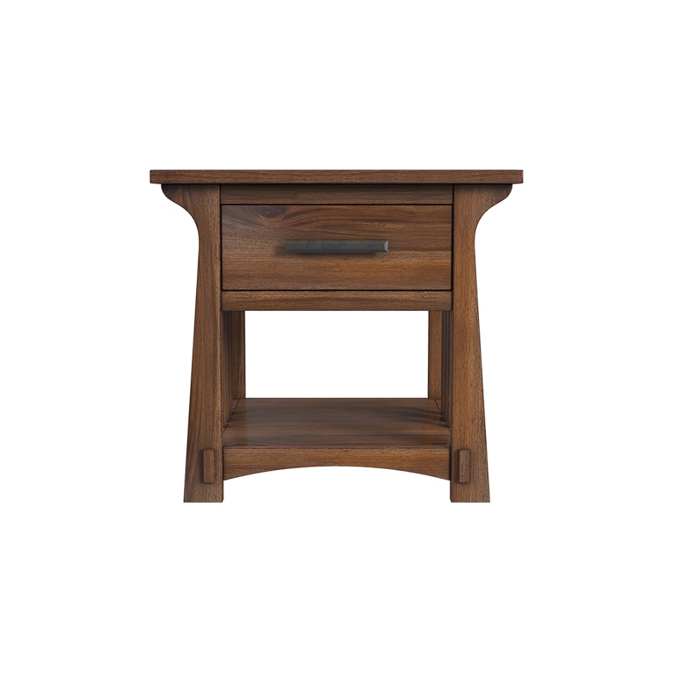 aama brown end table eld  