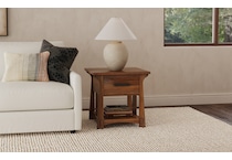 aama brown end table eld  