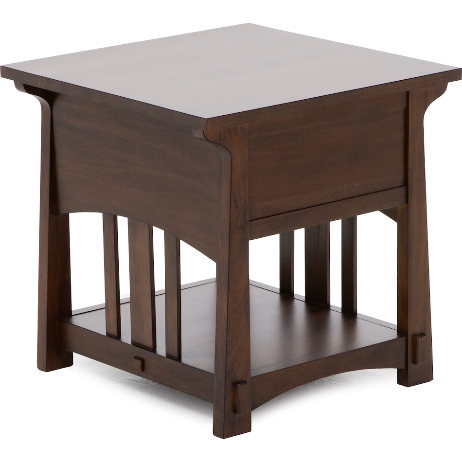 aama brown end table eld  