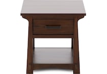 aama brown end table eld  