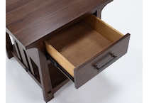 aama brown end table eld  
