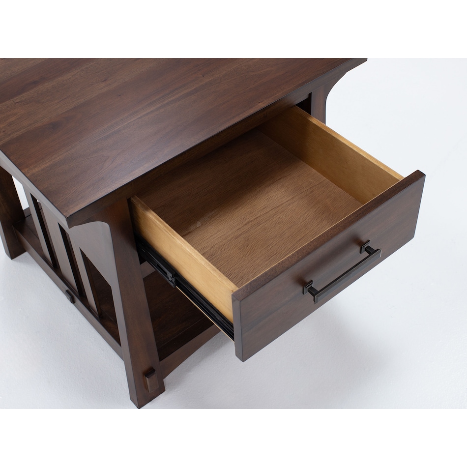 aama brown end table eld  