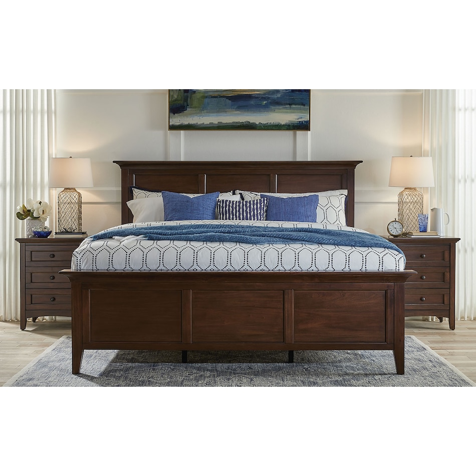 aama brown queen bed package qpb  