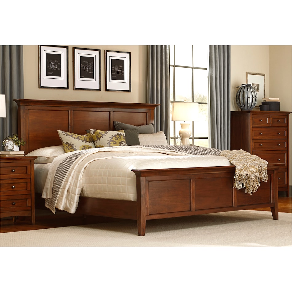 aama brown queen bed package kpb  