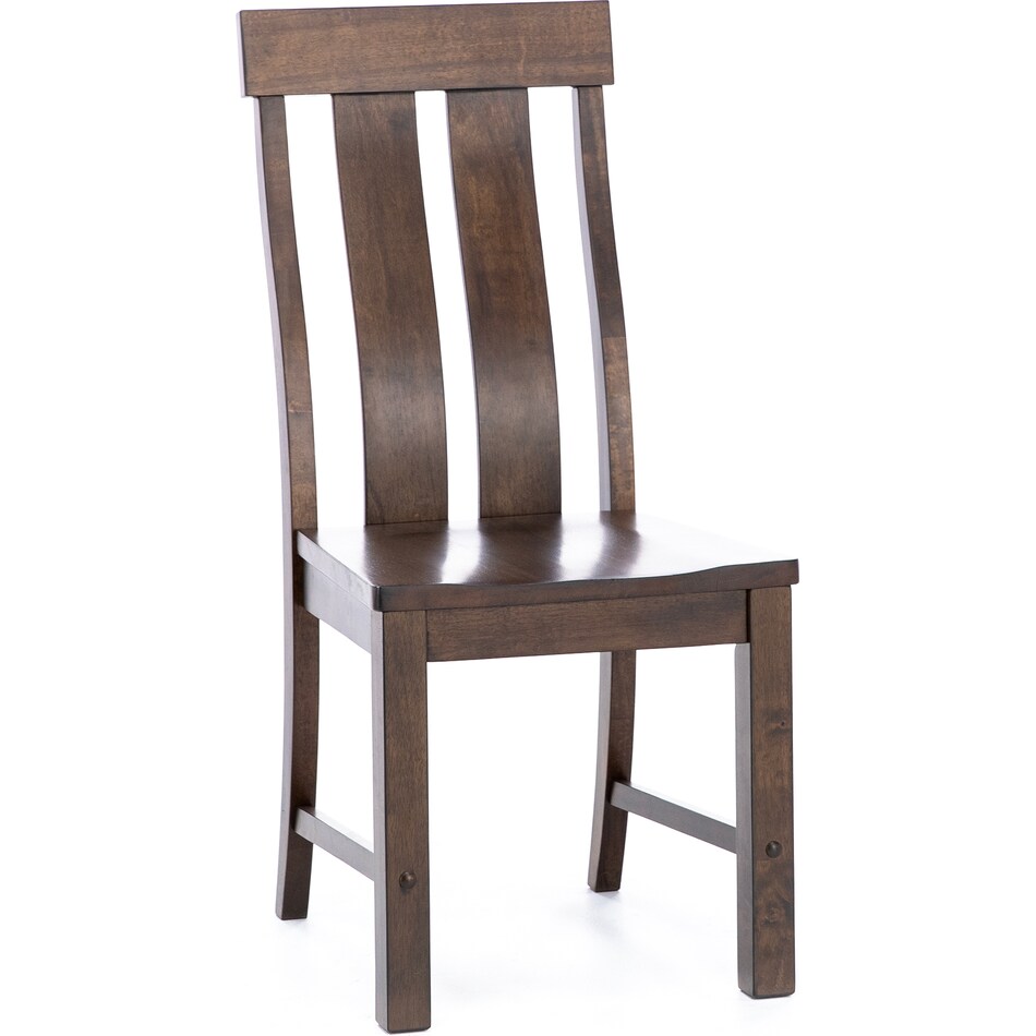 aama brown standard height side chair   