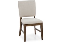 aama toasted java   polyester inch standard seat height side chair   