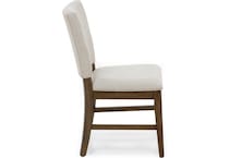 aama toasted java   polyester inch standard seat height side chair   