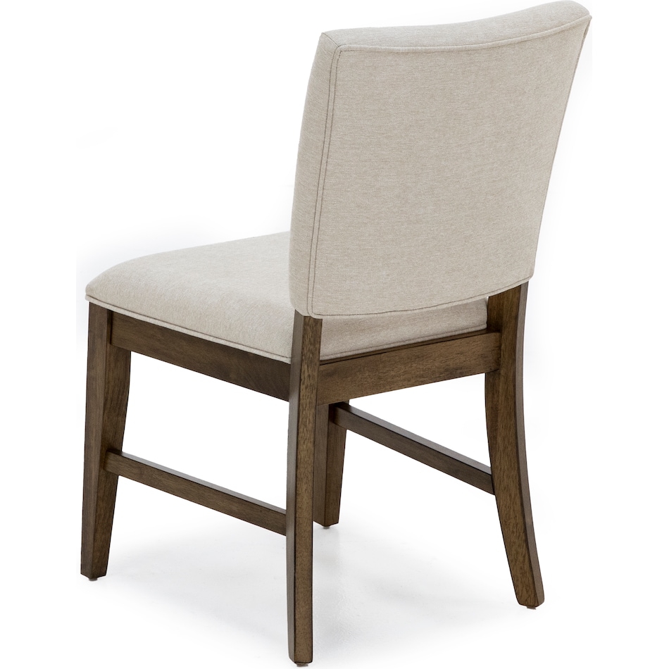 aama toasted java   polyester inch standard seat height side chair   