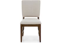 aama toasted java   polyester inch standard seat height side chair   