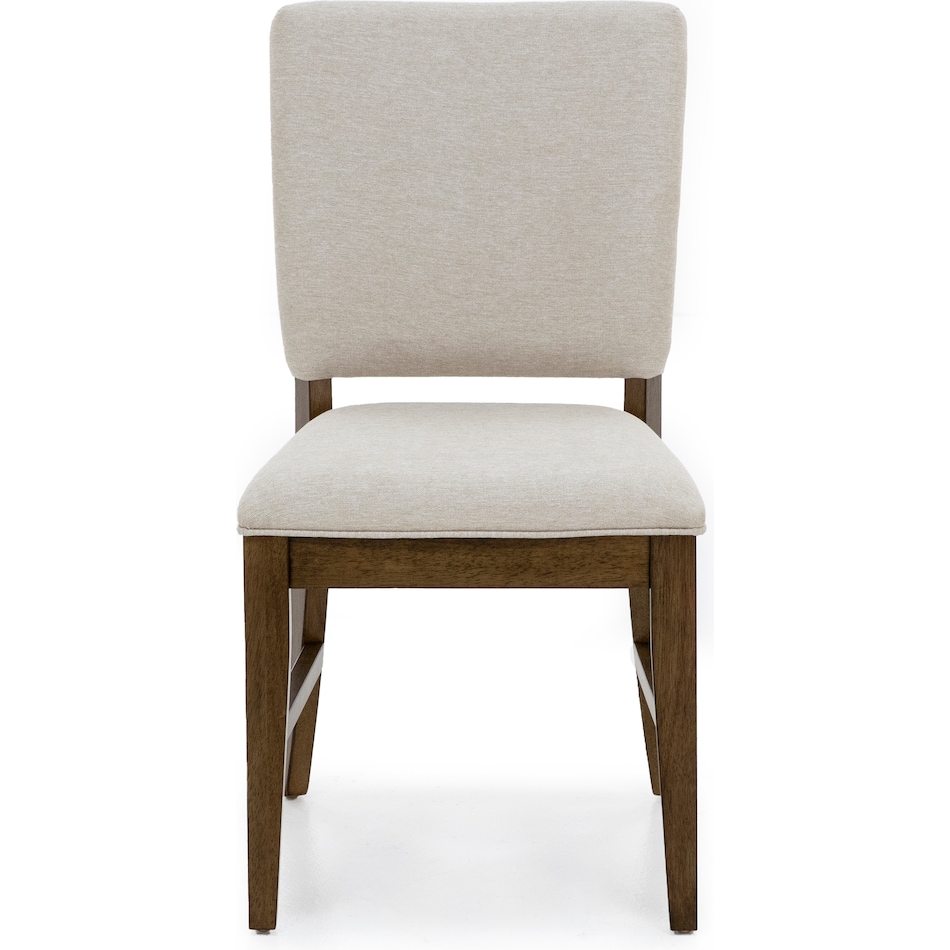 aama toasted java   polyester inch standard seat height side chair   