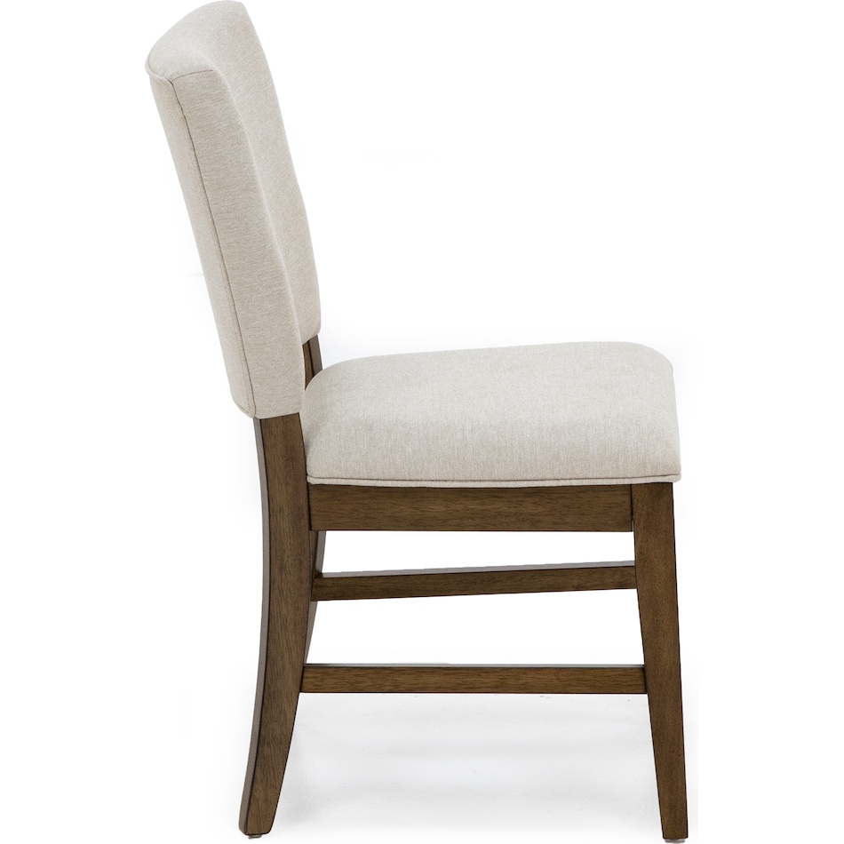aama toasted java inch standard seat height side chair   