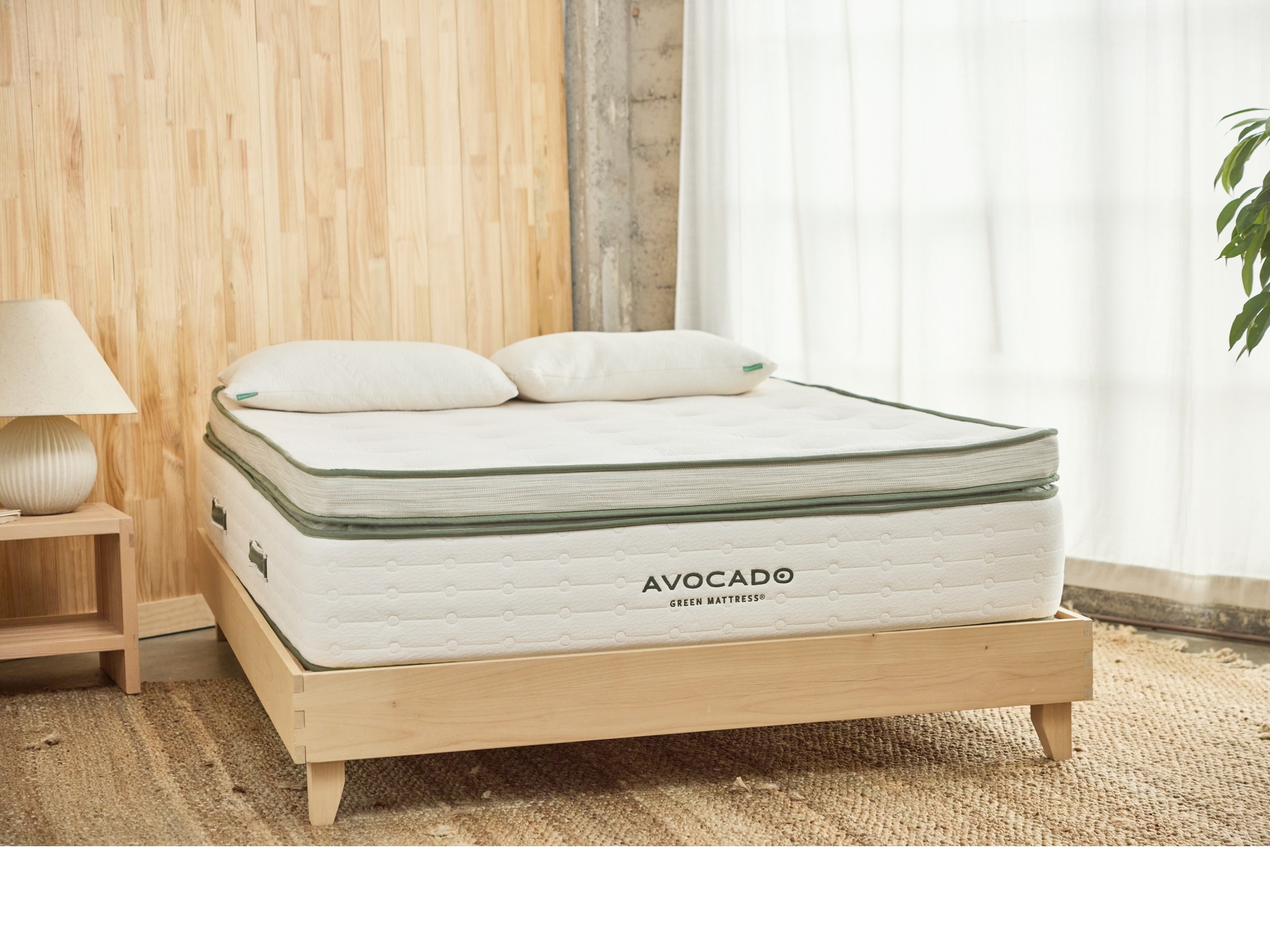 Avocado Green Plush 15.5" Box Top Innerspring Mattress - Thumbnail 4