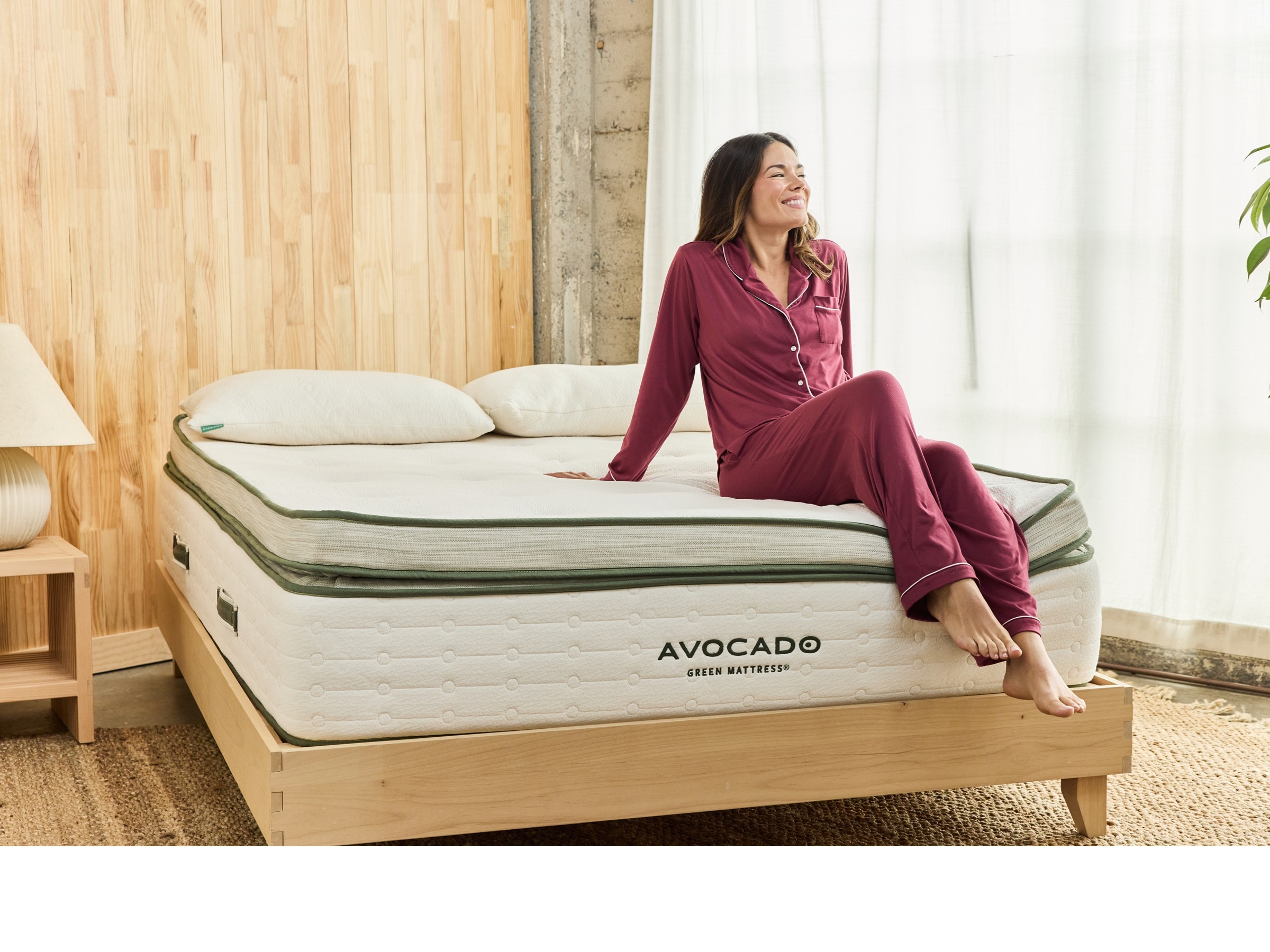 Avocado Green Plush 15.5" Box Top Innerspring Mattress - Thumbnail 2