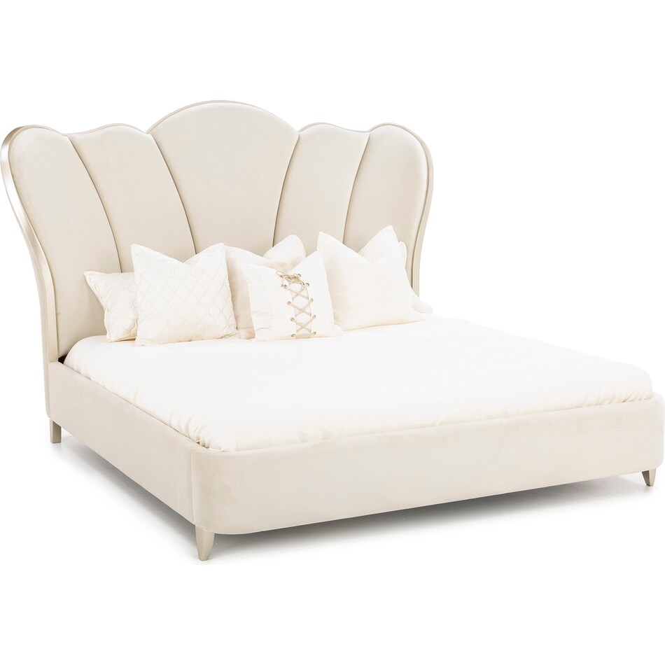 aico cream king bed package k  