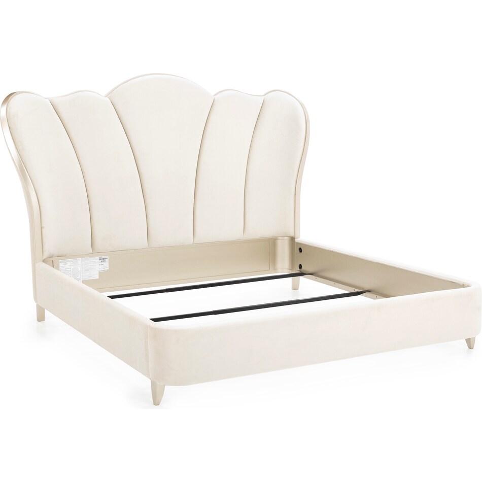 aico cream queen bed package q  