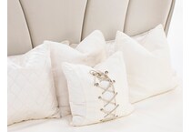 aico cream queen bed package q  