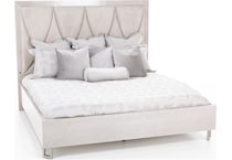 aico grey king bed package k  