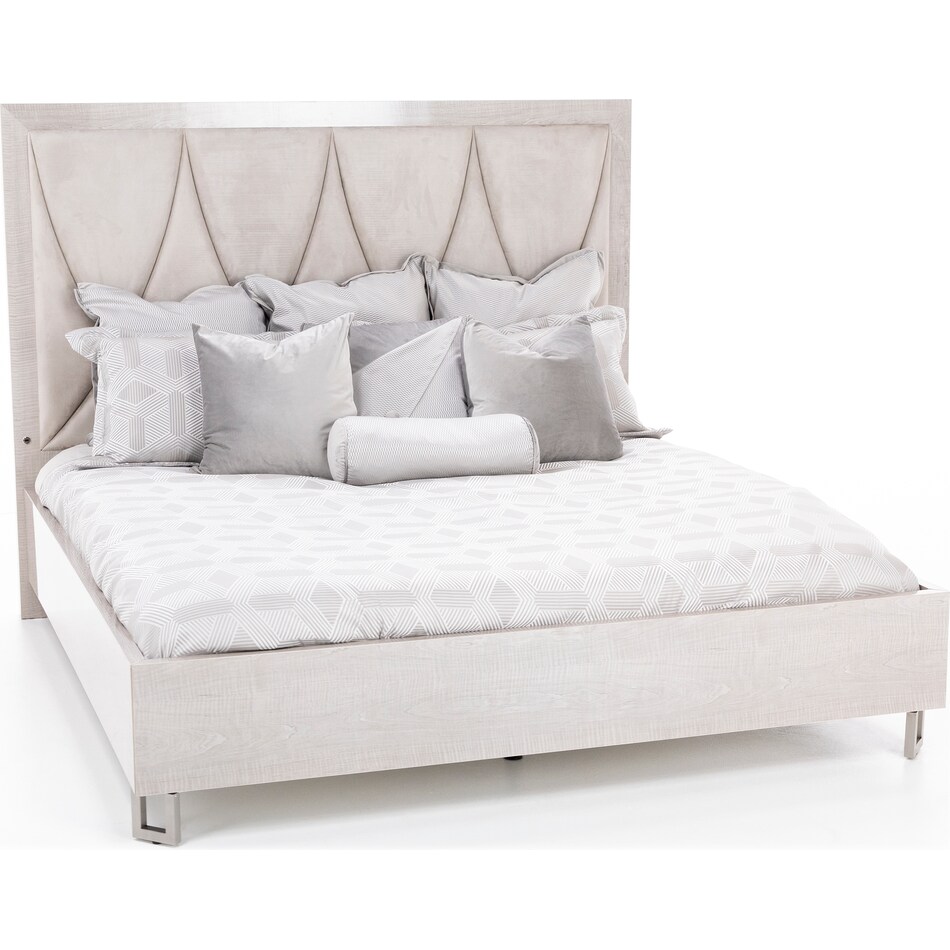 aico grey king bed package k  