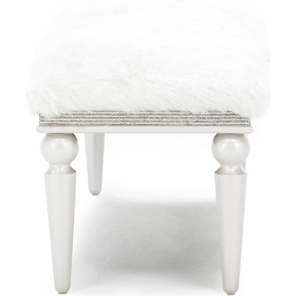 aico white chair stool   