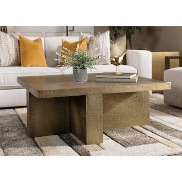 Fern In Cement Pot 15"H