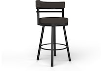 amisco black inch standard seat height stool   
