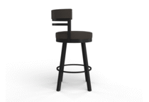 amisco black inch standard seat height stool  .gif