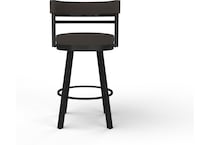 amisco black inch standard seat height stool   