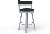amisco black inch standard seat height stool   