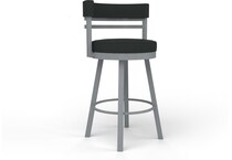 amisco black inch standard seat height stool   