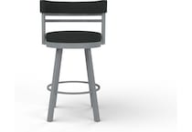 amisco black inch standard seat height stool   