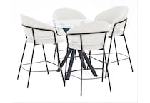 amisco black inch counter height round oval lifestyle image pkg  