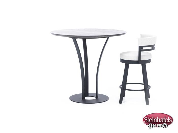 amisco black bar table round oval  image p  