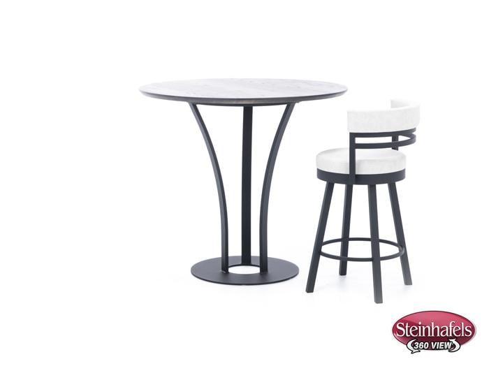 amisco black bar table round oval  image p  