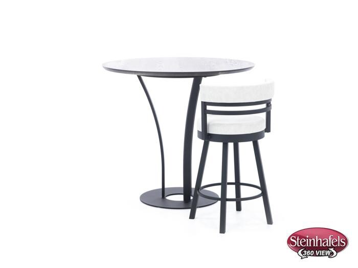 amisco black bar table round oval  image p  