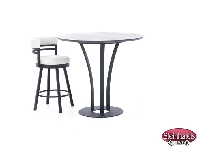 amisco black bar table round oval  image p  