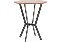 amisco brown bar table round oval pkg  