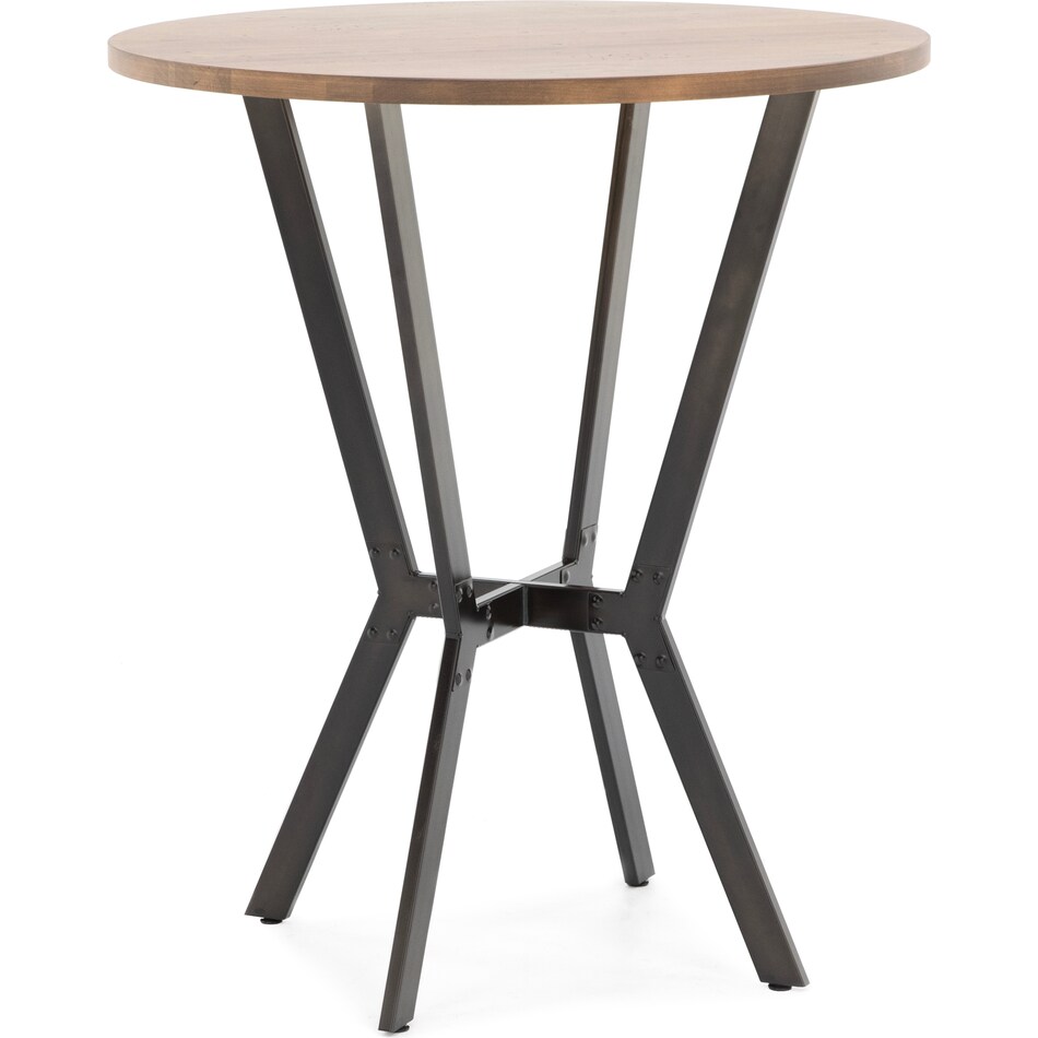 amisco brown bar table round oval pkg  