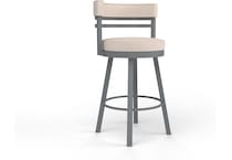 amisco grey inch standard seat height stool   