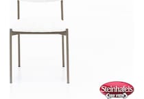 amisco metallic inch standard seat height side chair  image   
