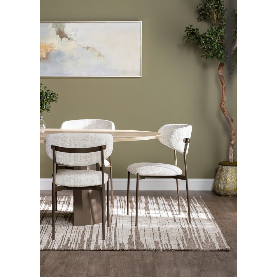amisco metallic inch standard seat height side chair lifestyle image   