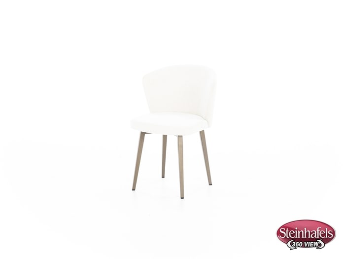 amisco white inch standard seat height side chair  image   