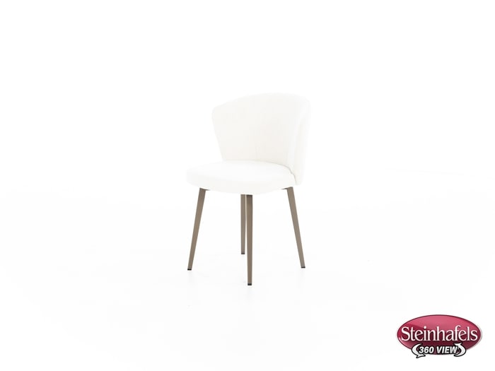 amisco white inch standard seat height side chair  image   