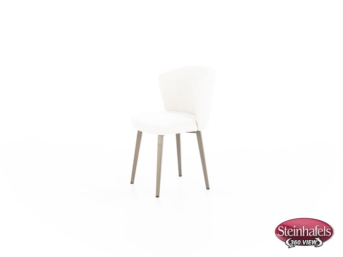 amisco white inch standard seat height side chair  image   